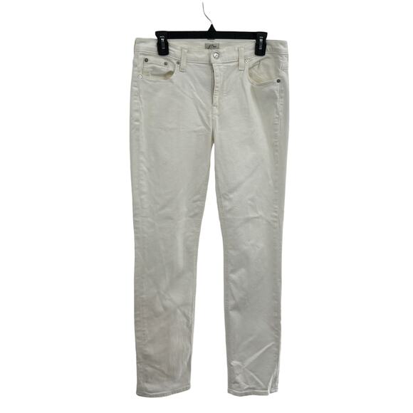 J. Crew White Matchstick Cotton Denim Jeans - Picture 2 of 10